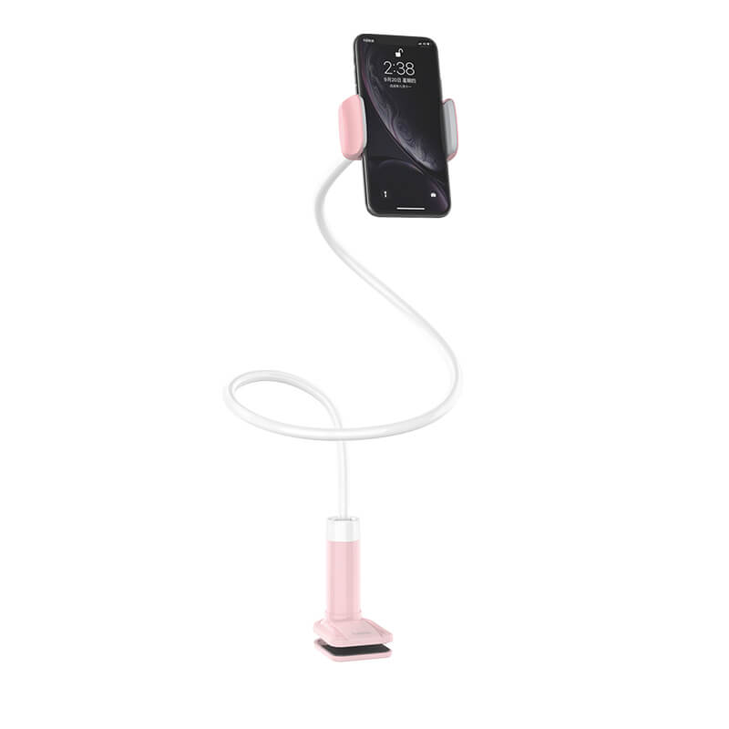 hoco. Balu Gooseneck Phone Holder Laying Down with Adjustable 360 Clamp Clip PH23