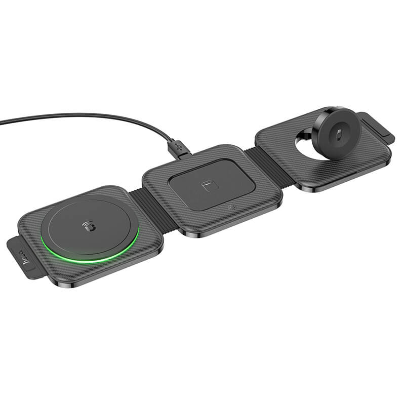 hoco Unique 3-in-1 Folding Magnetic Wireless Fast Charger CQ4