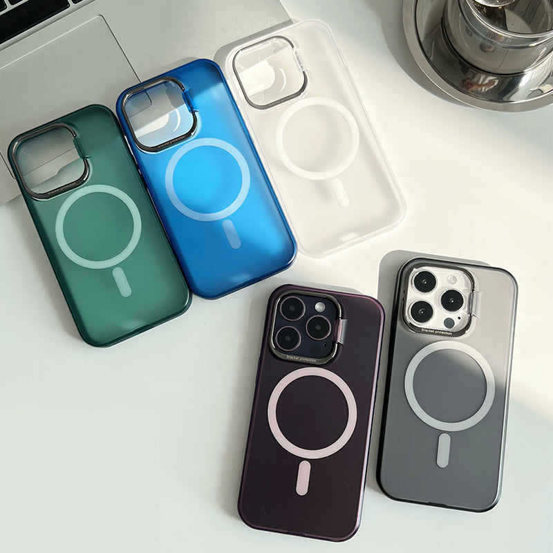 Suitable for iPhone Invisible Lens Holder Ultra-thin Matte Magsafe Phone Case