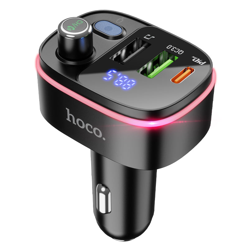 hoco. Fast PD 20W+QC 3.0 Car Bluetooth FM transmitter E62