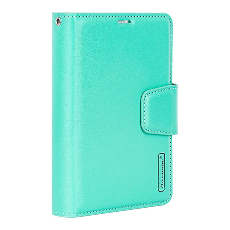 Hanman Mill Series Leather Wallet Flip Case Compatible with iPhone Duo