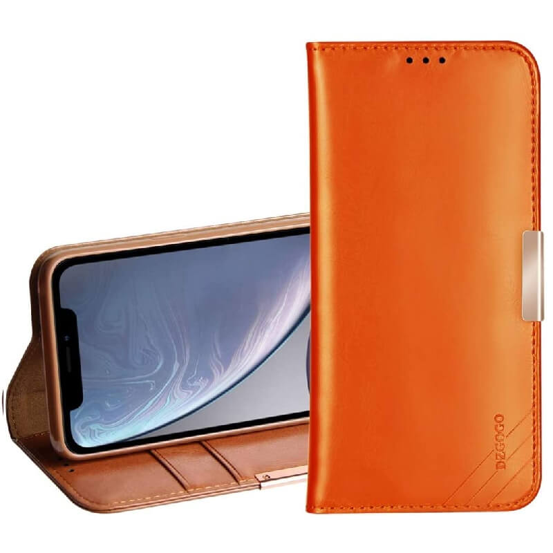 iPhone 12/12 Pro DZGOGO Genuine Leather Wallet Case Cover