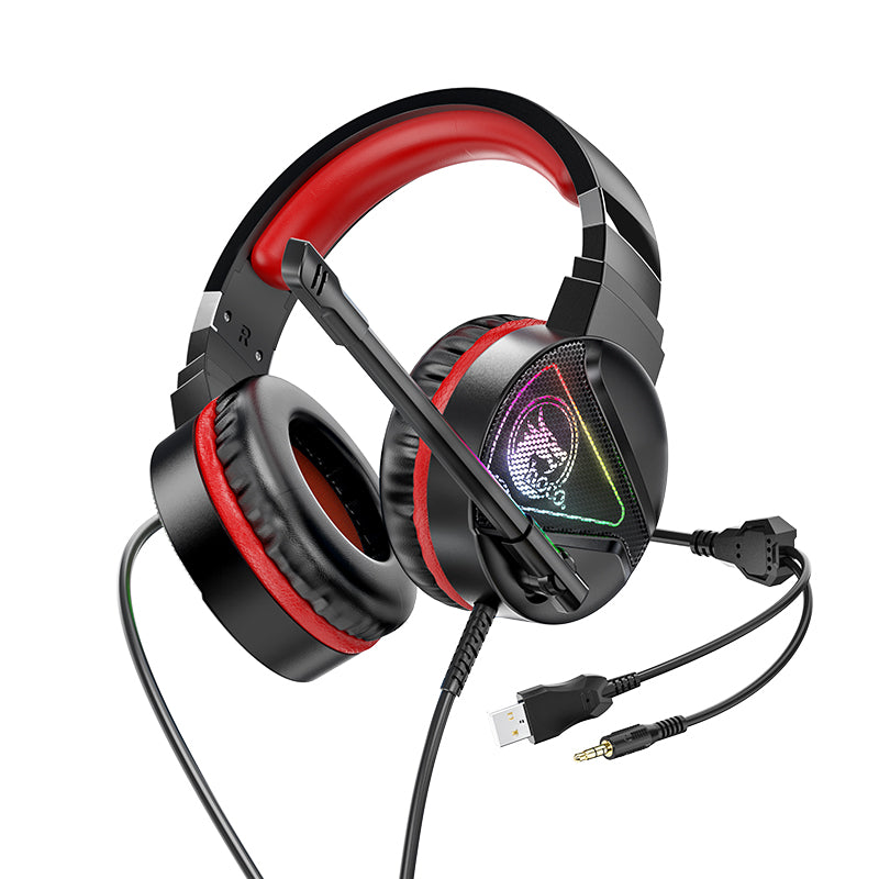 hoco. Stereo Gaming Headset with Mic and LED Light W104