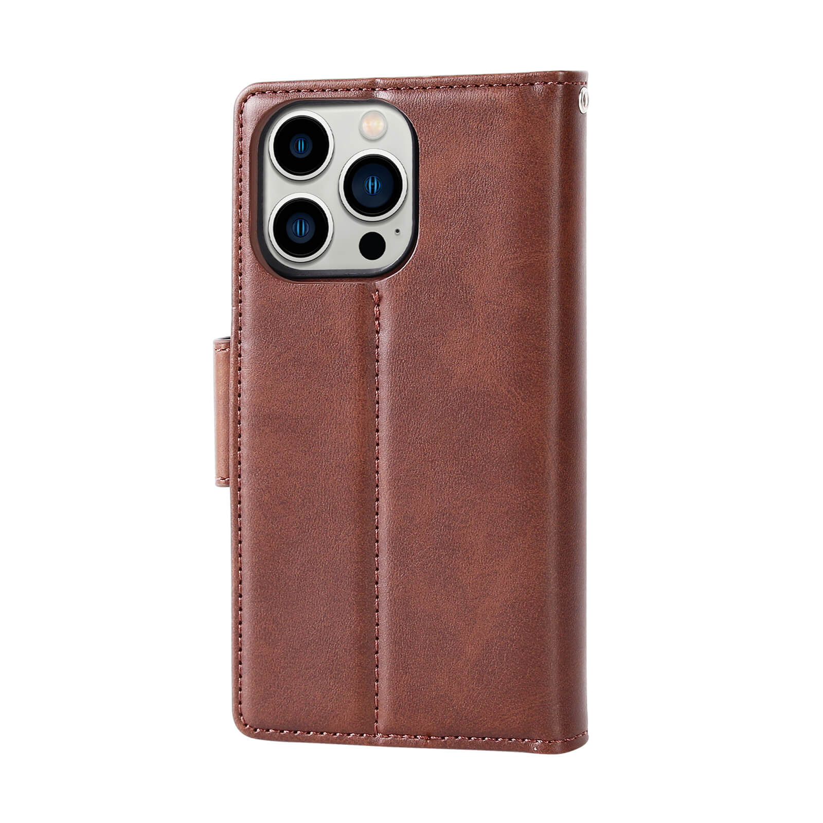 iPhone 13 Hanman Miro Leather 2-in-1 Wallet Case with Magnetic Back