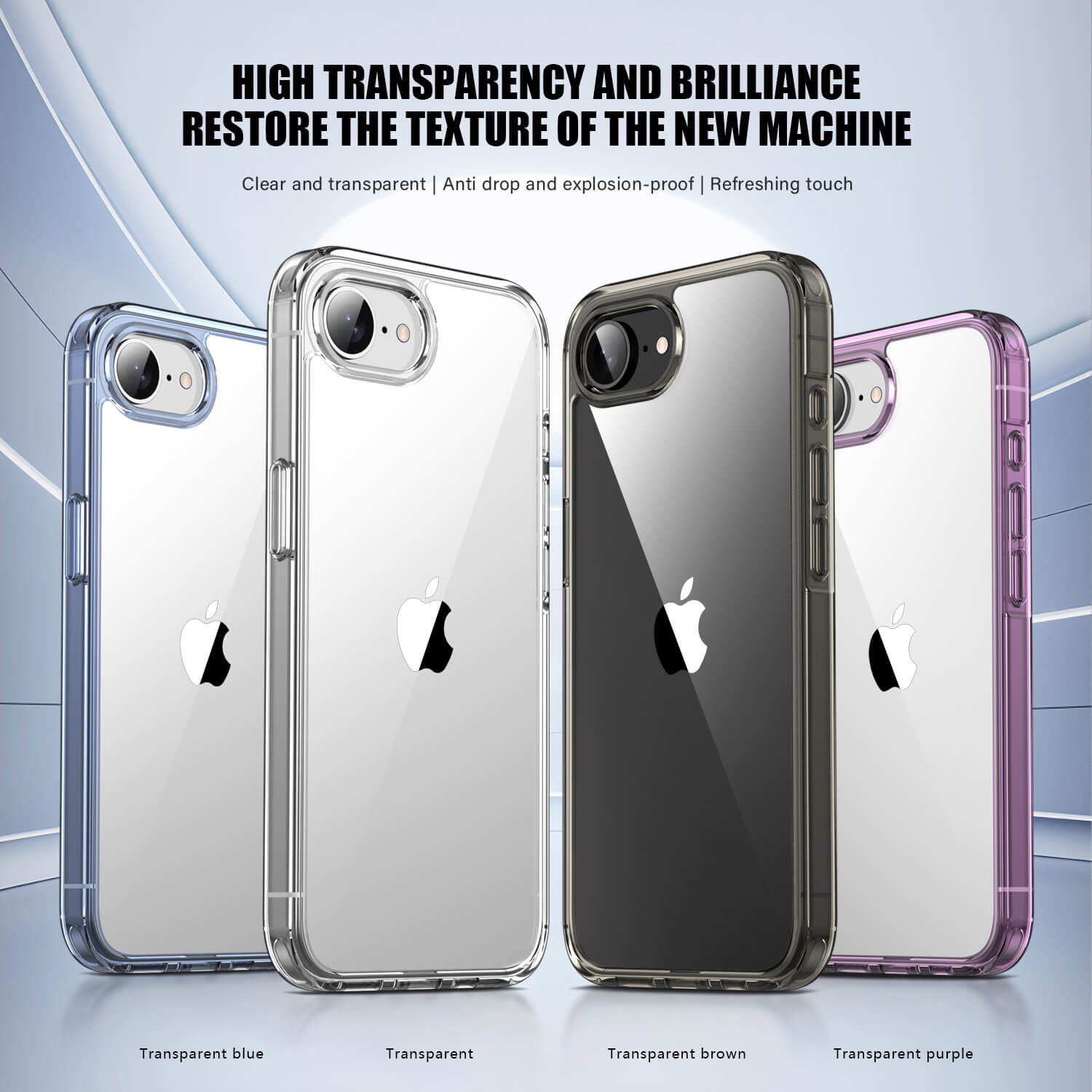 iPhone 16e Aurora Series Crystal Phone Case Clear