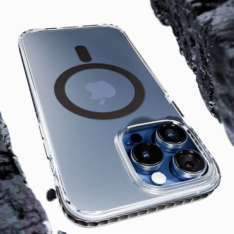 iPhone 16 Transparent Airbag Shockproof MagSafe Phone Case