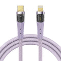 New Arrival Rock Transparency PD 33W Type-C to Lightning Fast Charge Data Cable 2m Z21