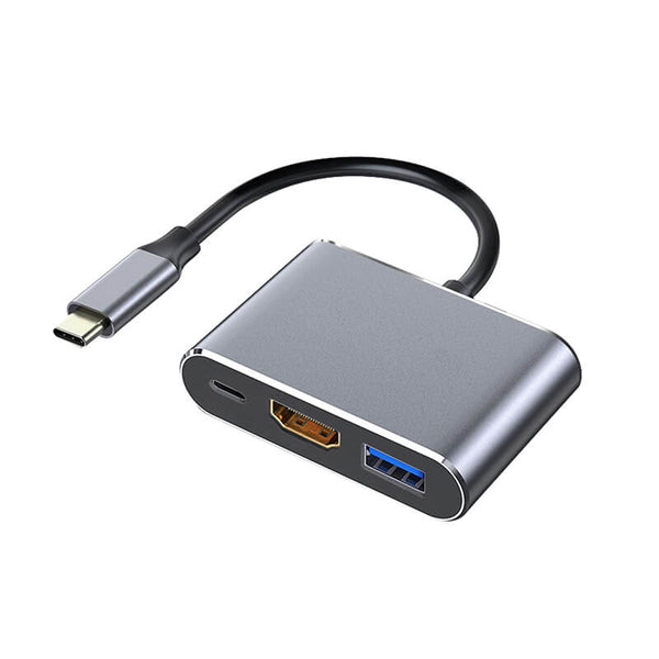Mobie 3-in-1 Type-C HUB (Type-C to USB+HDMI+PD) MacBook Available