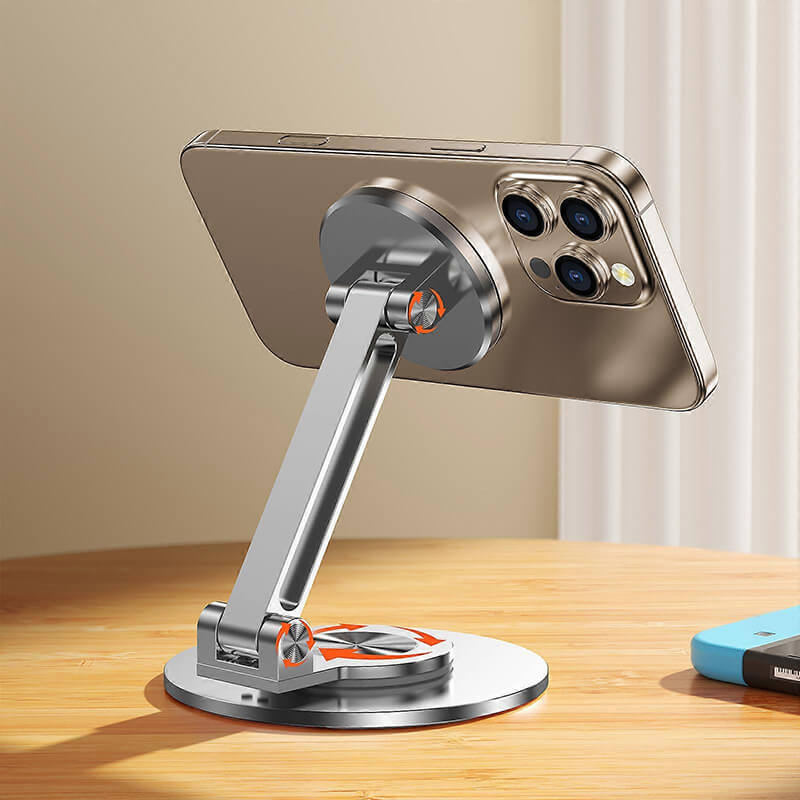 SAIJI 360° Rotation Foldable Magnetic Desk Phone Stand CX-1