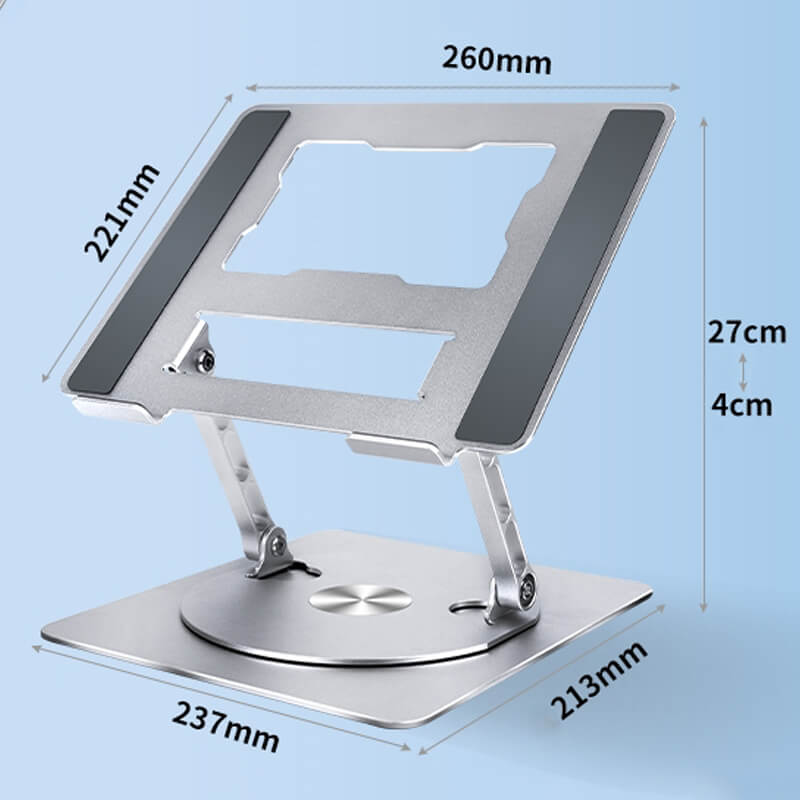 New Arrivals SAIJI Aluminum Alloy 360° Rotating Tablets & Laptops Stand D092