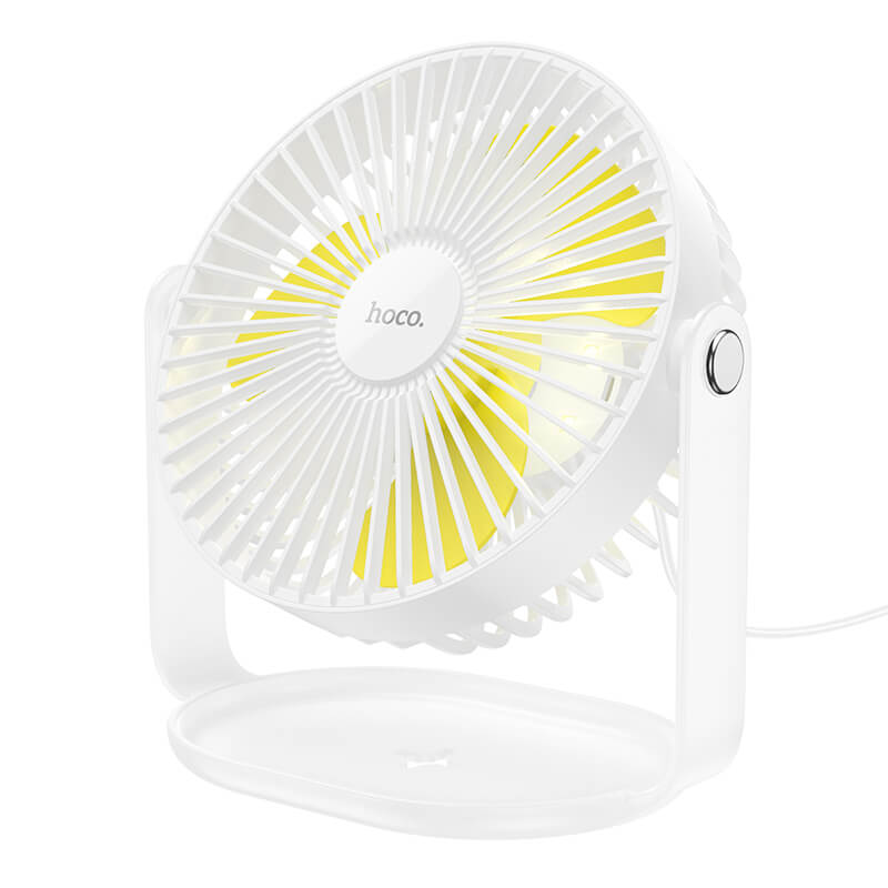 hoco. Multifunctional Powerful 360°  Rotation Desktop Fan with Light F14