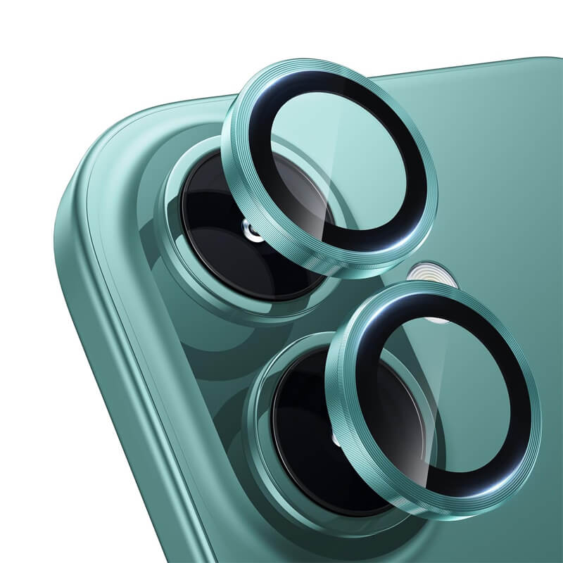 9H Multicolor Tempered Glass Compatible with iPhone 16 Plus Individual Camera Lens Cover Protector