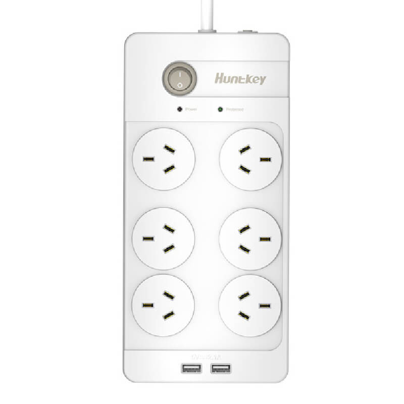 Mobie Power Strip6 Outlets2 USB-A Port(Total 5V/2.1A) SAC604