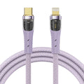 Rock Transparency Type-C to Lightning Fast Charge Data Cable PD 33W 1.2m Z21