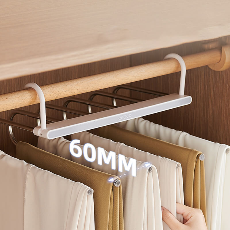 Mobie Space Saving 6 in 1 Multi Functional Folding Hanger for Pants Ties and Belts E2020