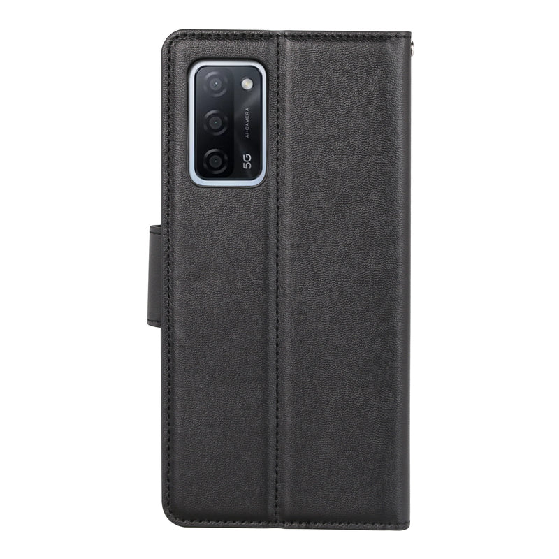 OPPO A57s 2022 Hanman Mill Series Leather Wallet Flip Case