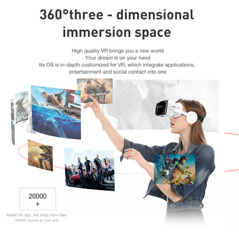 VR Headset Glasses High-end Version of The Removable 3D Virtual Reality Helmet G04BS