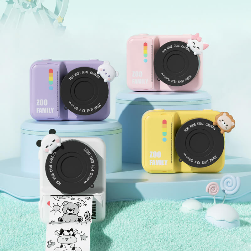 Mobie Instant Print Dual Lens 1080P HD WiFi Kids Camera P2