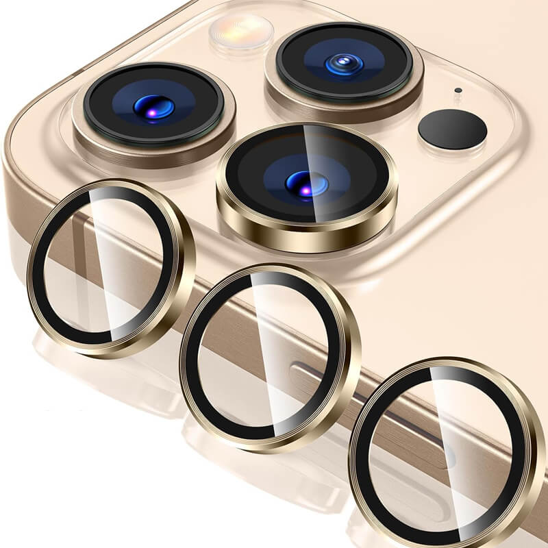 9H Multicolor Tempered Glass Compatible with iPhone 14 Pro Individual Camera Lens Cover Protector