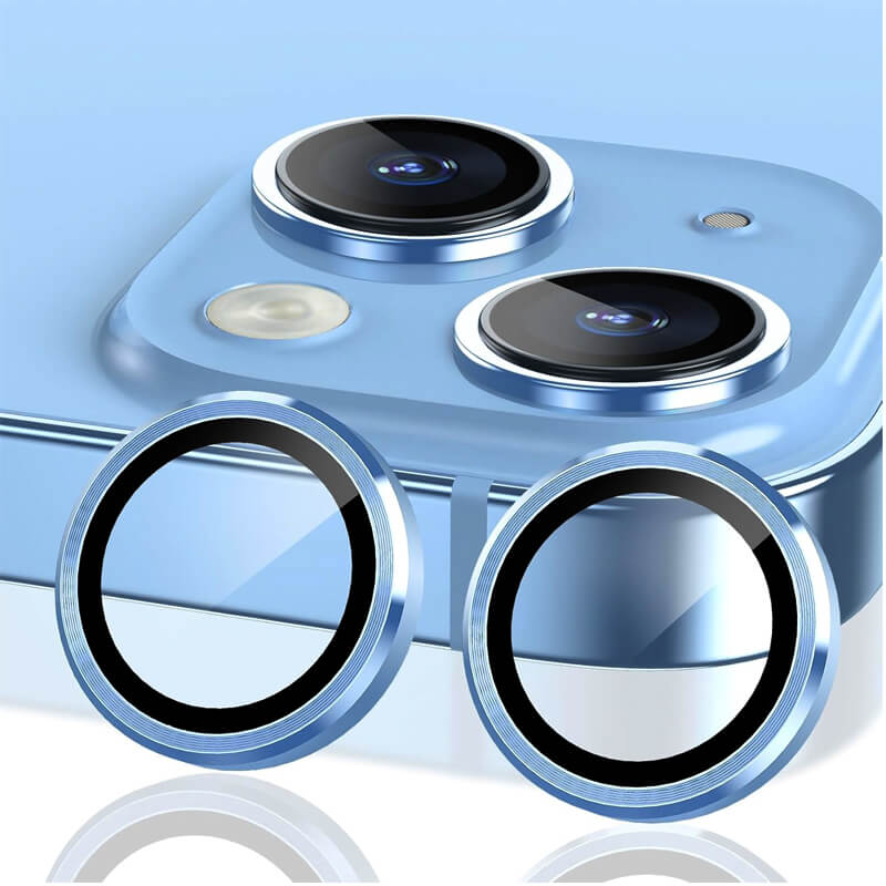 9H Multicolor Tempered Glass Compatible with iPhone 15 Pro Individual Camera Lens Cover Protector