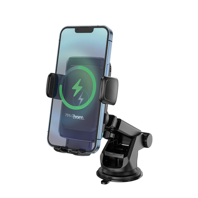 hoco Dual-Purpose Car Mount Qi Wireless Fast Charger (15W) S35