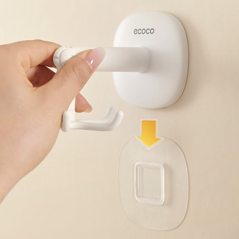 Mobie 2 Pack Multi Functional Hexagon Rotating Hooks for Space Saving Storage E23164