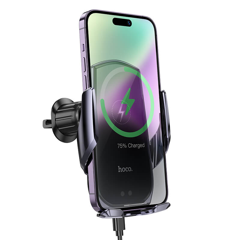 New Arrivals hoco. Infrared Induction Fast Wireless Charging Car Holder 15W