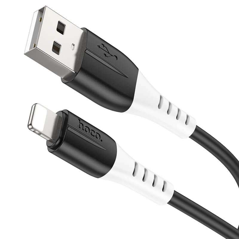 hoco Silicone Charging Data Cable USB-A to Lightning 1m X82