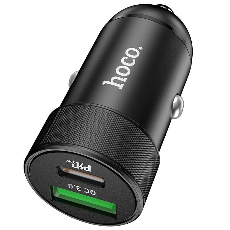 hoco Fast Car Charger QC3.0 Charger U+C PD 20W Z32B