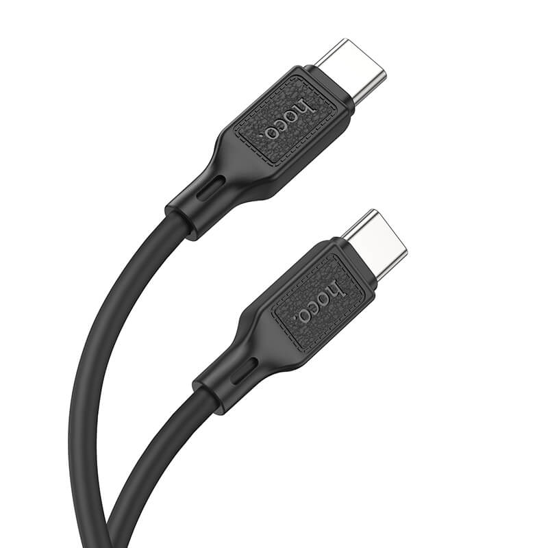 hoco. Cool 60W Silicone Charging Data Cable for Type-C to Type-C X90