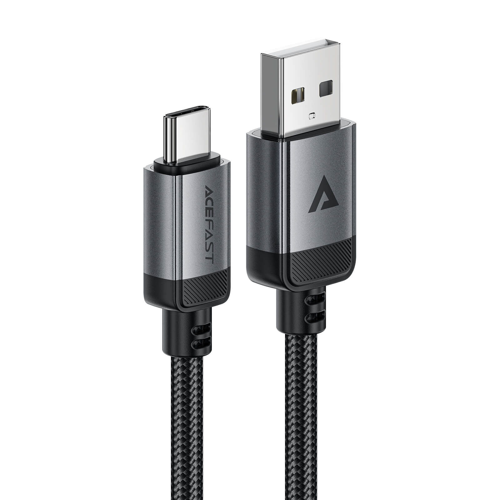 Acefast USB-A to USB-C 3A Fast Charging Aluminum Alloy Braided Data Cable 1.2m