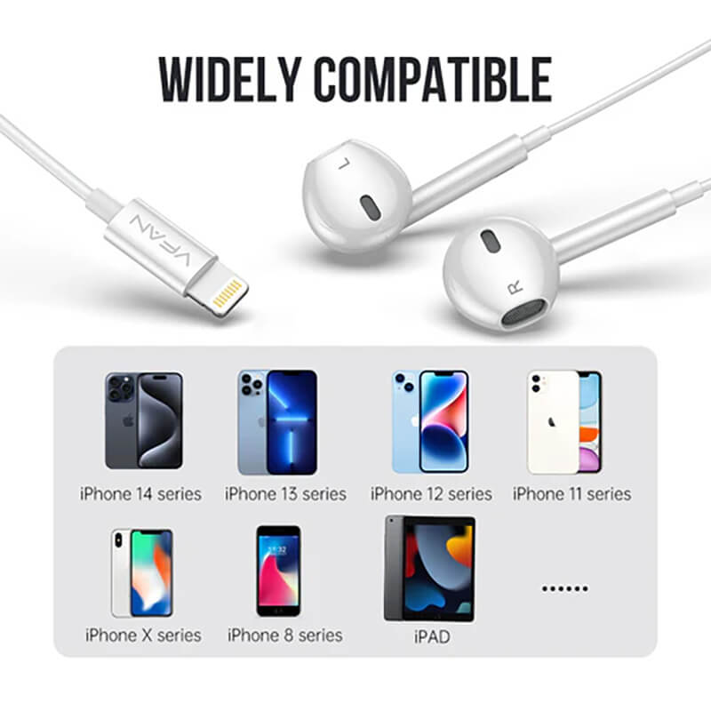 VFAN High Fidelity Wired Earphone with Lightning Plug M21