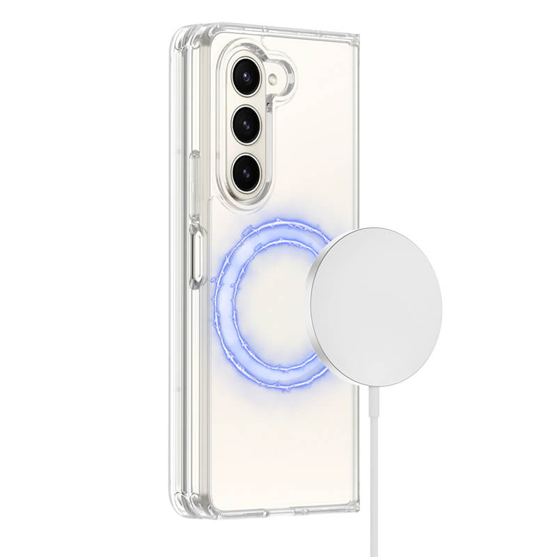 Samsung Galaxy Z Fold 6 2024 Crystal Series Magsafe Transparent Sleek Phone Case