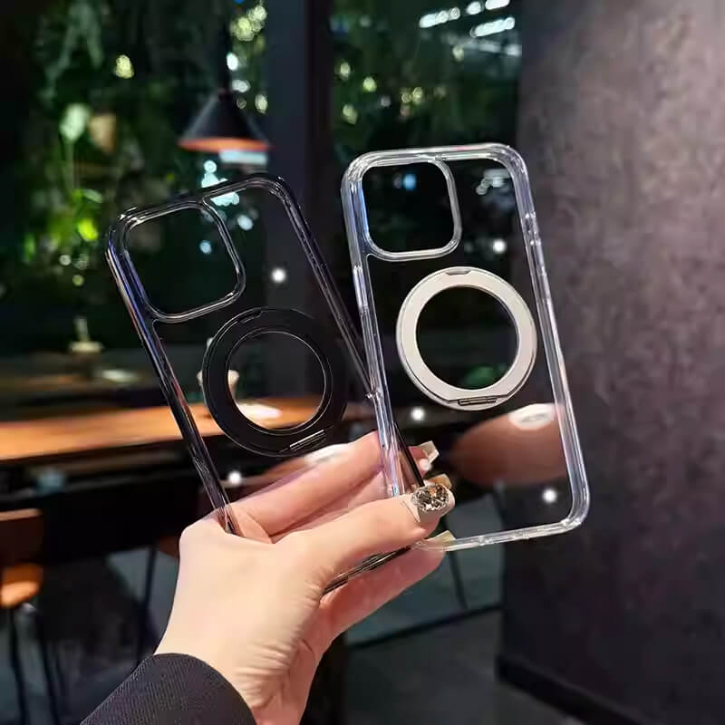 iPhone 16 Pro 360° Rotating Magnetic Ring Stand Case