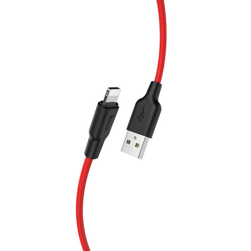 hoco. Silicone USB-A to Lightning Charging Data Cable 2m X21 Plus