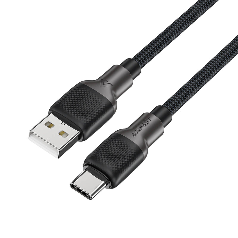 New Arrivals Acefast USB-A to Type-C Nylon Braided Charging Data Cable 1.2m