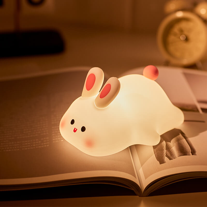 Mobie Big Face Rabbit Silicone Touch Night Light