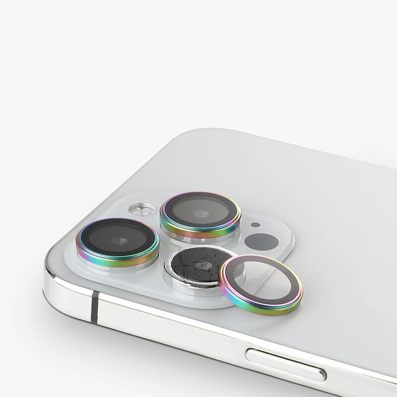 Suitable for iPhone Series Halosure Multicolor Tempered Glass Individual Camera Lens Protector