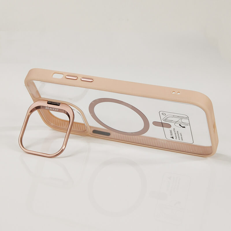 iPhone 15 Plus Camera Lens Stand Transparency MagSafe Phone Case