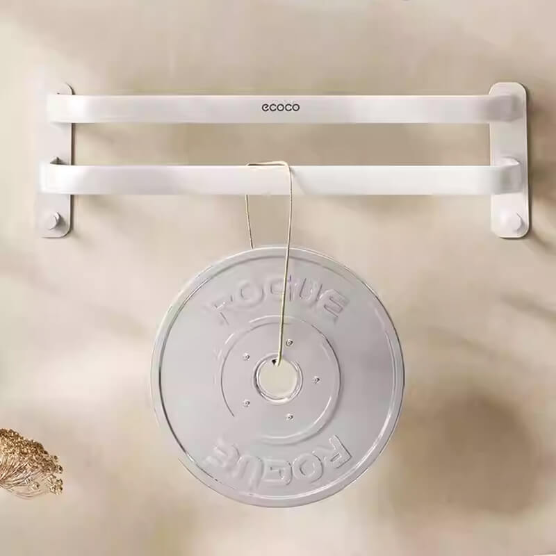 Mobie No Drill Adhesive Aluminum Double Layer Towel Bar E25054