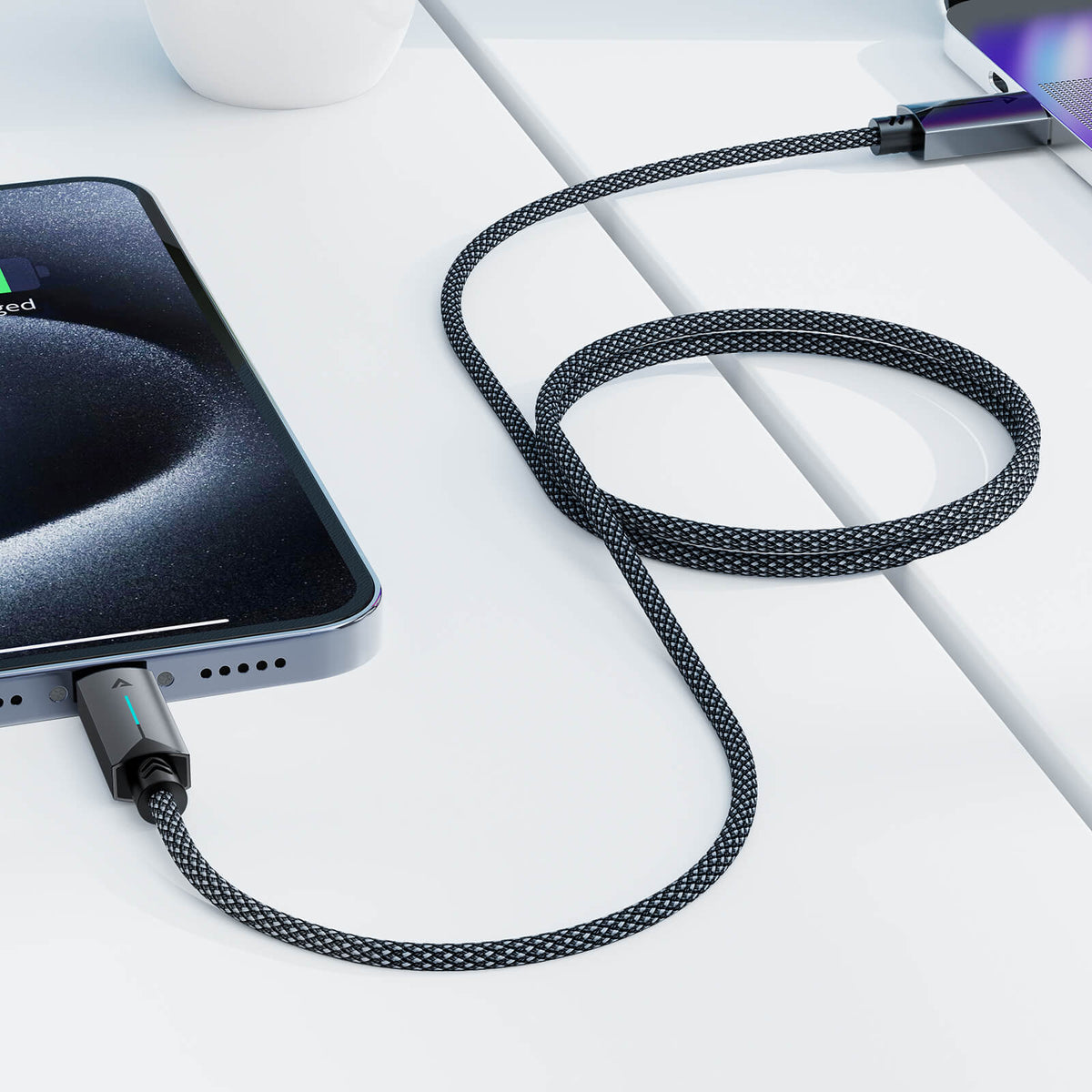 Acefast USB-A to Type-c Nylon Braided Fast Charging Data Cable 1.2M C19-04