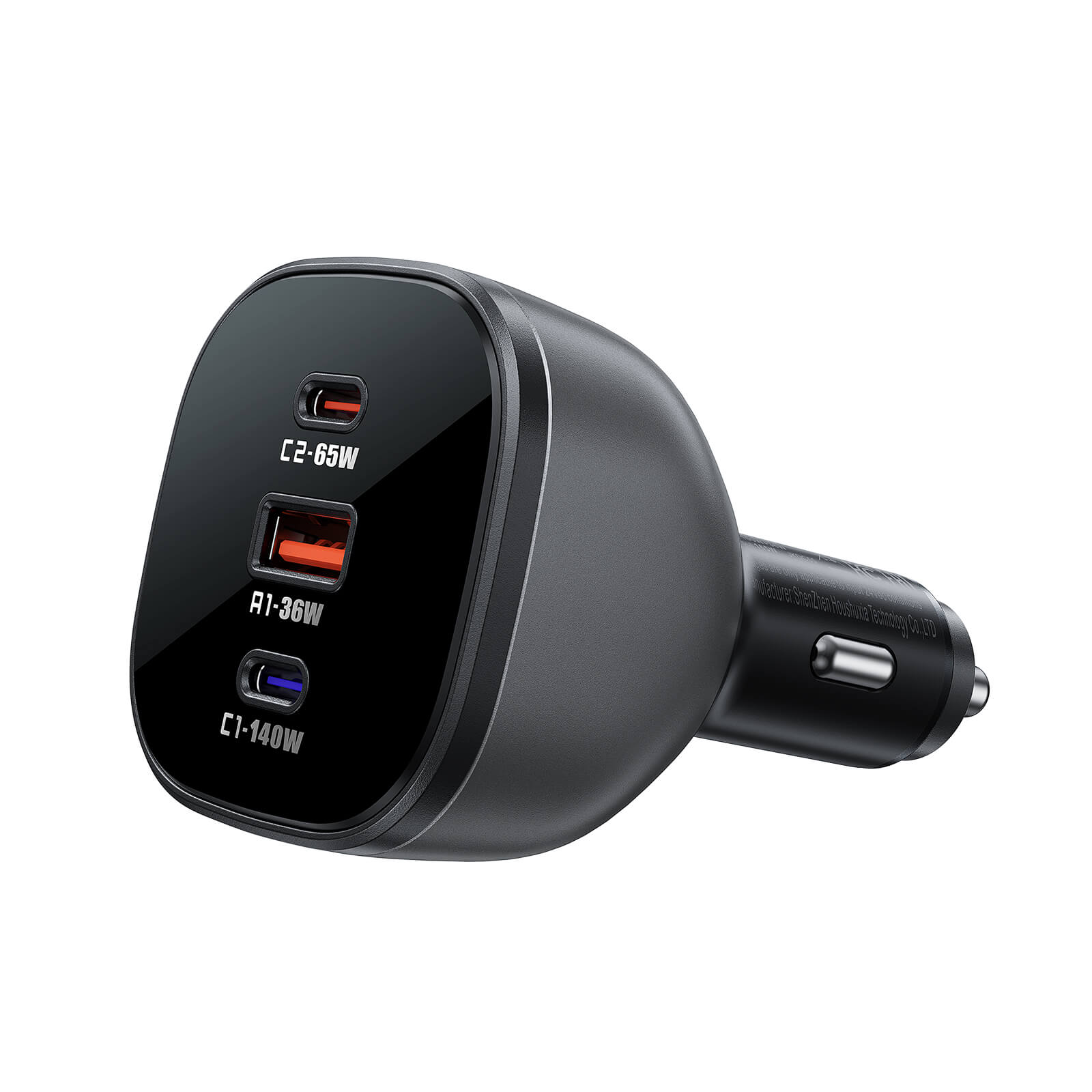 Acefast Multi-Port Fast Car Charger Type-C & USB-A 165W (100W+65W) B14