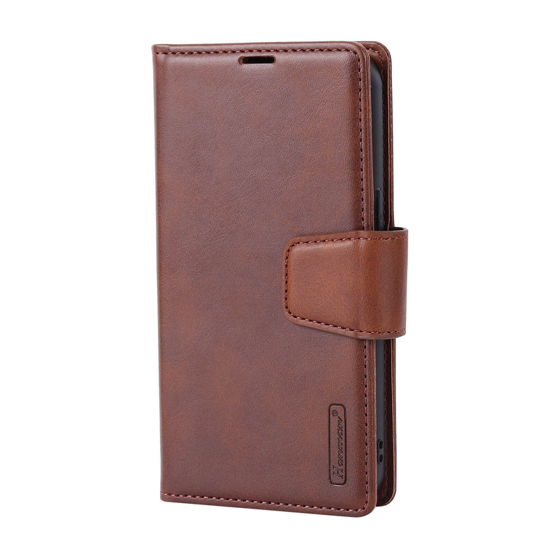 iPhone 13 Hanman Miro Leather 2-in-1 Wallet Case with Magnetic Back