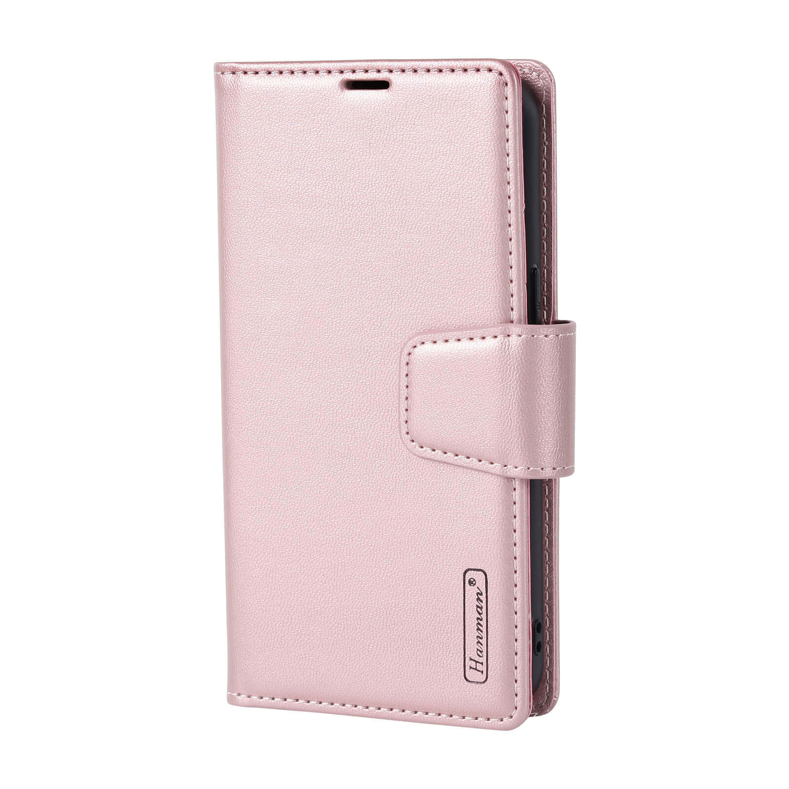 Suitable for iPhone Models Hanman Miro Leather 2-in-1 Wallet Case with Magnetic Back