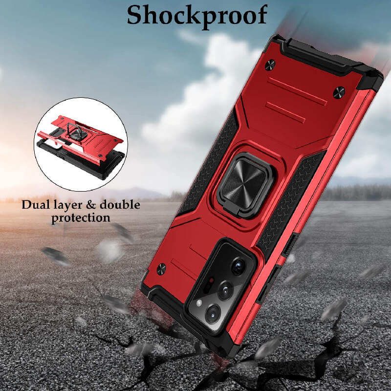 Samsung Galaxy Note 20 2020 Shockproof Magnetic Ring Bracket Case