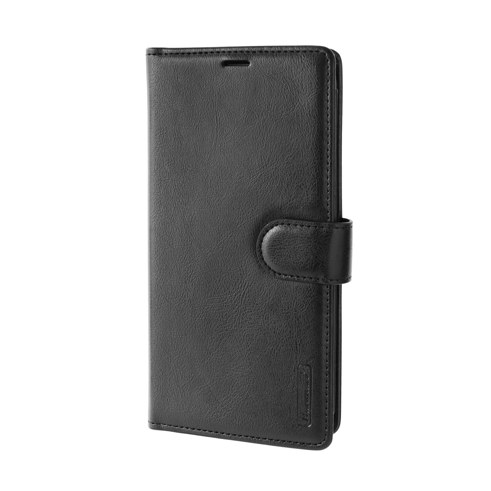 iPhone 16 Hanman Mila Series Leather Dual Wallet Filp Case