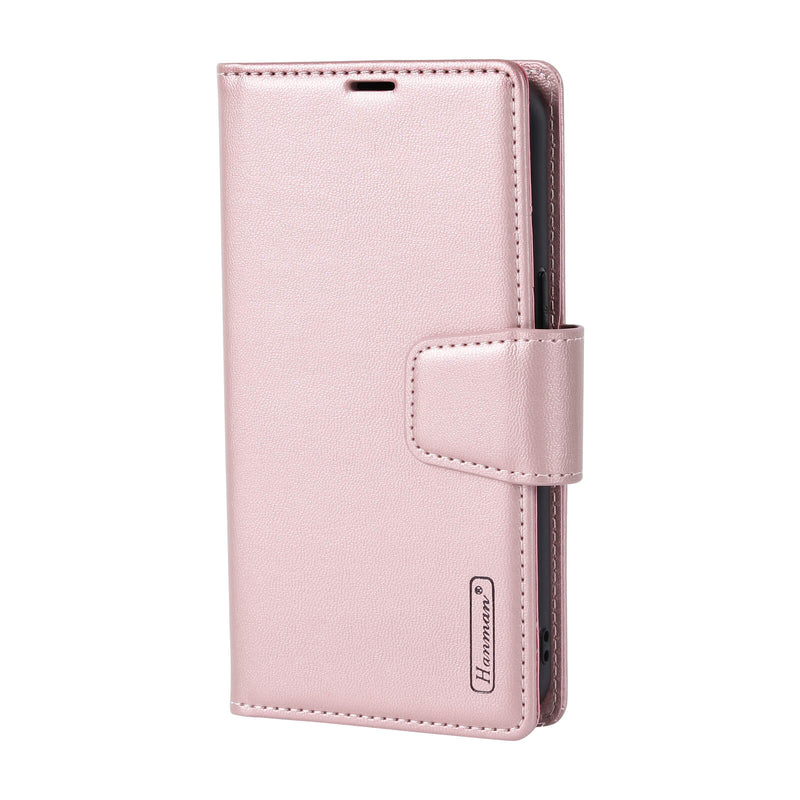 iPhone 16 Plus Hanman Miro Leather 2-in-1 Wallet Case with Magnetic Back