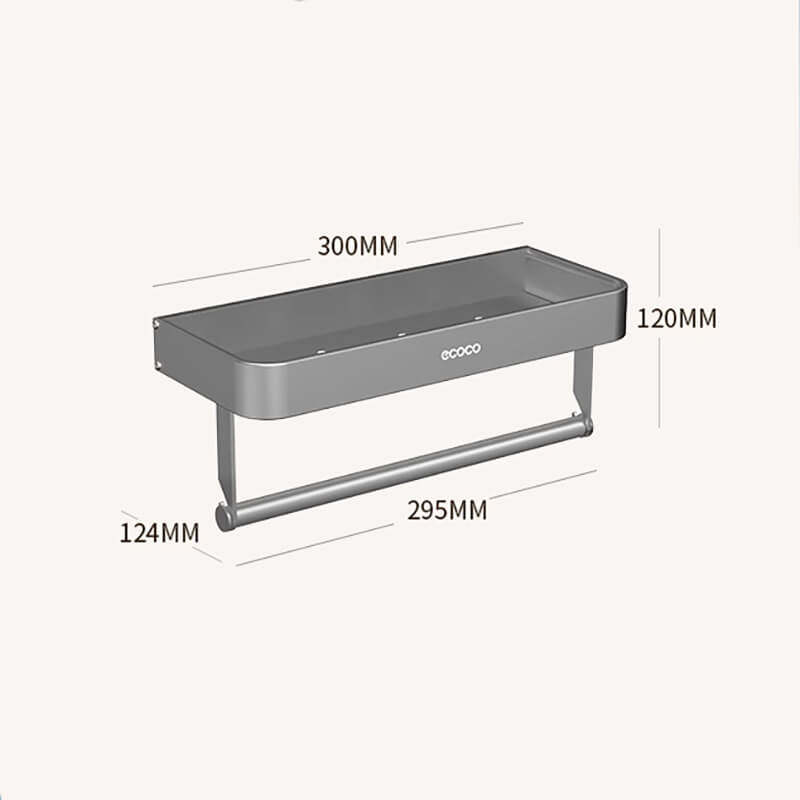Mobie No Drill Install Multi Function Kitchen Wall Mounted Shelf E24037
