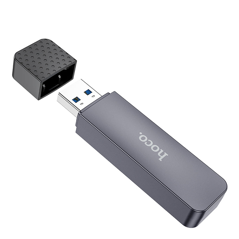 hoco. Dual-Port Memory Card Reader USB-C & USB-A for SD/TF Cards HB45