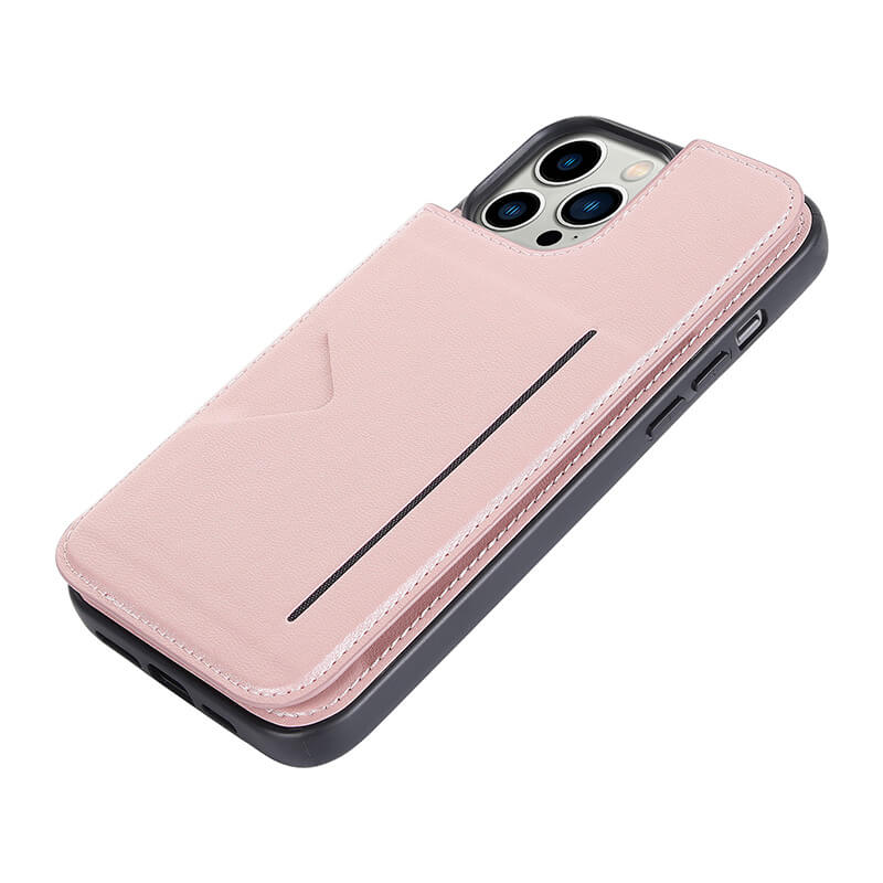 iPhone 16 Pro Mika Series PU Leather Wallet Stand Case with Magnetic Close